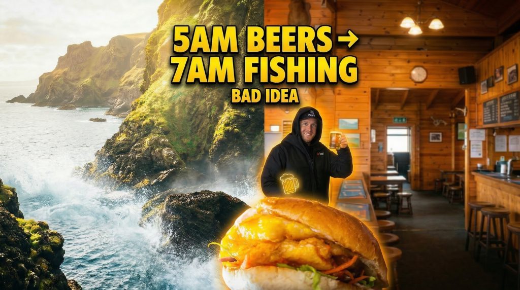 Hungover Cliffside Fishing NZ